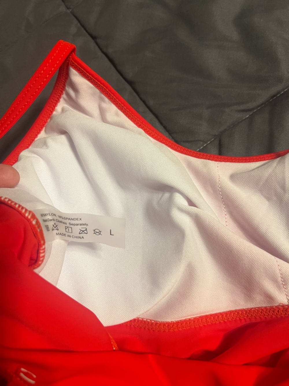 Red Ruffle Swim Tankini - Picture 5 of 5